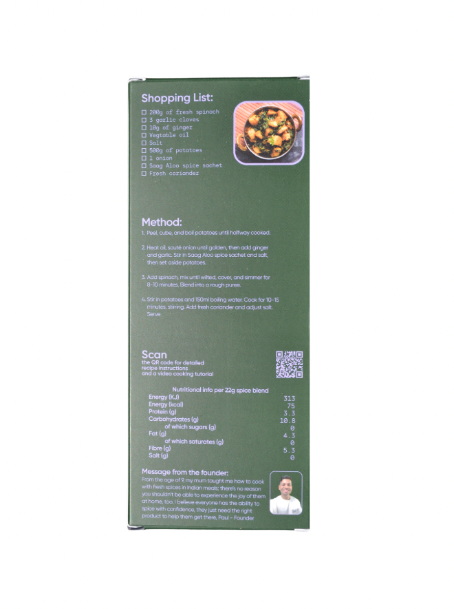 Saag Aloo Spice Blend - 3 Pack